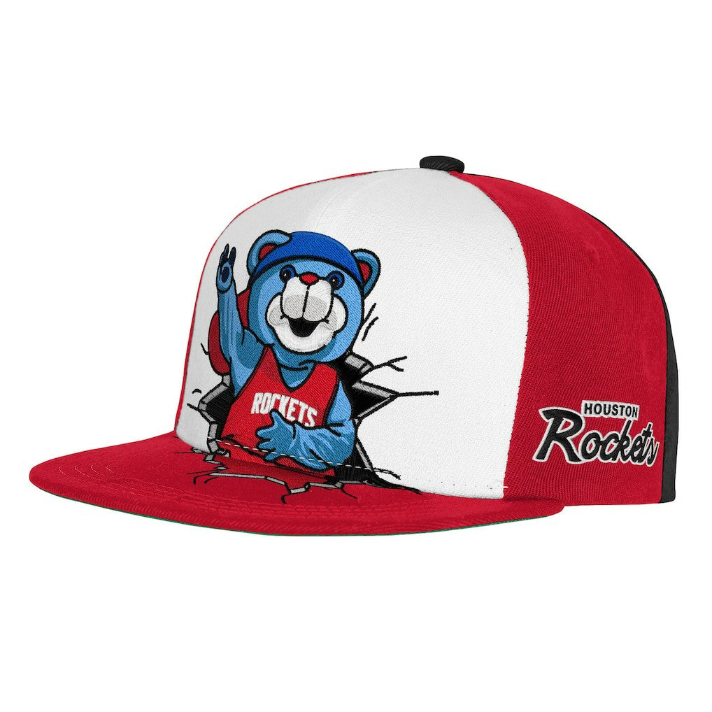 Mitchell & Ness Houston Rockets Youth Mascot Snapback Hat sale
