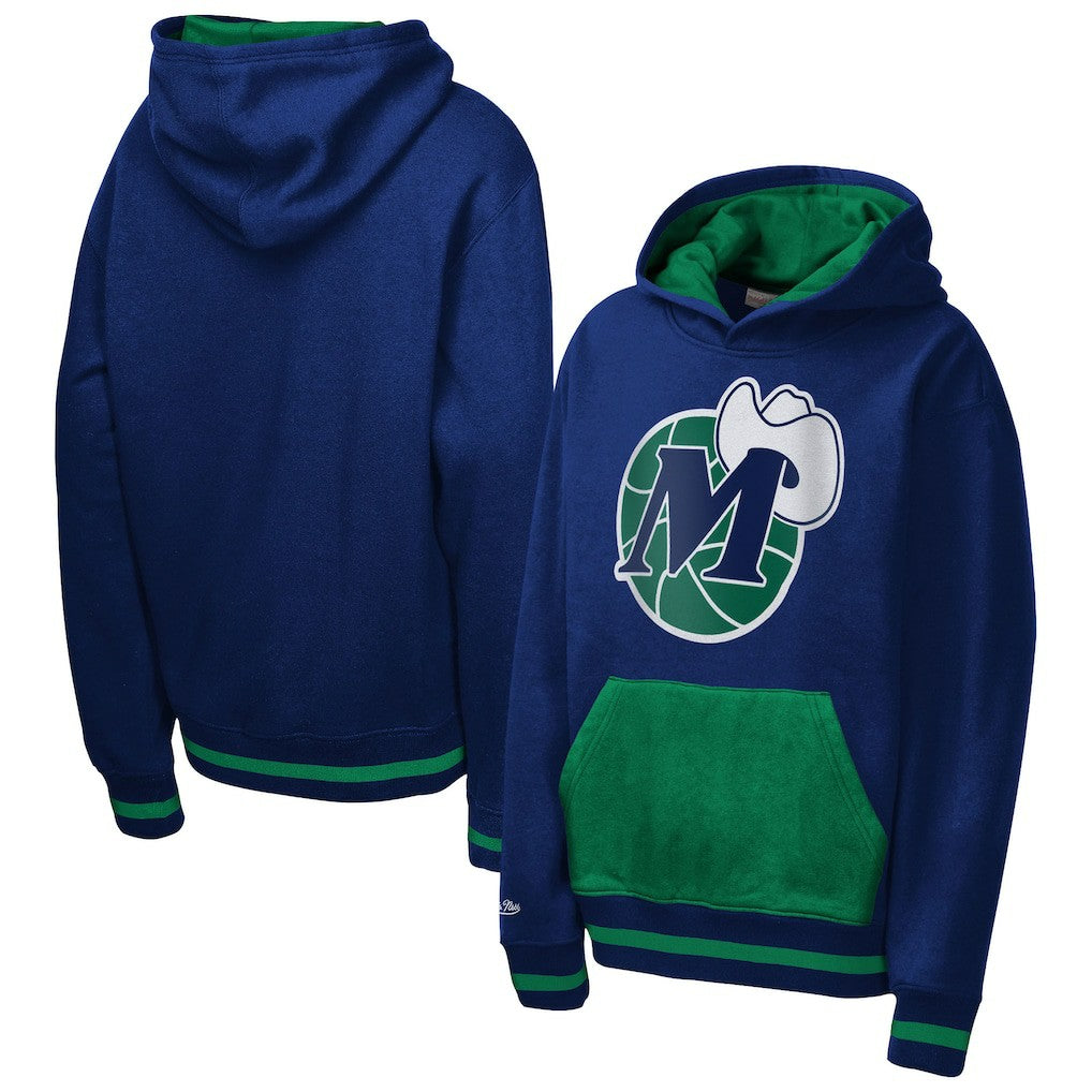 Mitchell & Ness Dallas Mavericks Youth Playmaker Fashion Fleece Hoodie sale