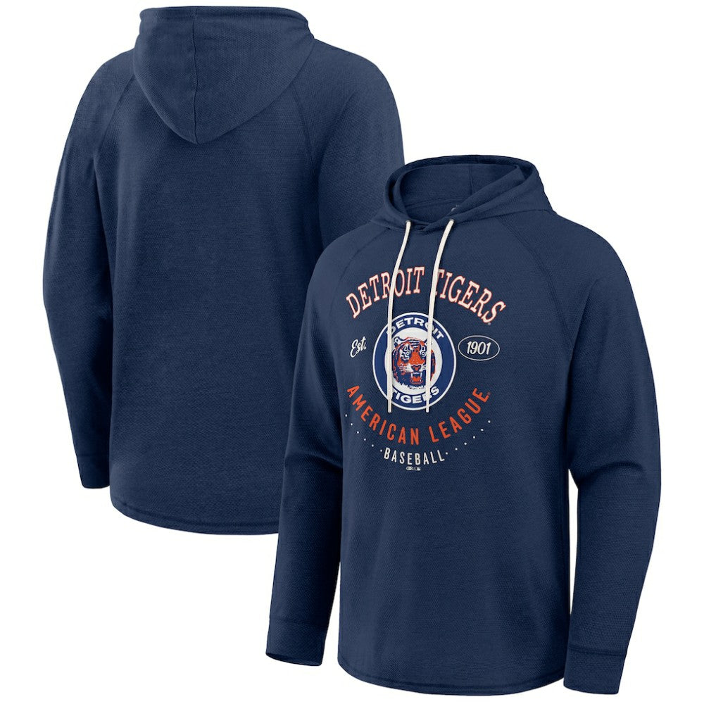 Blue Detroit Tigers Darius Rucker Collection by Fanatics Raglan Hooded Long Sleeve T-Shirt