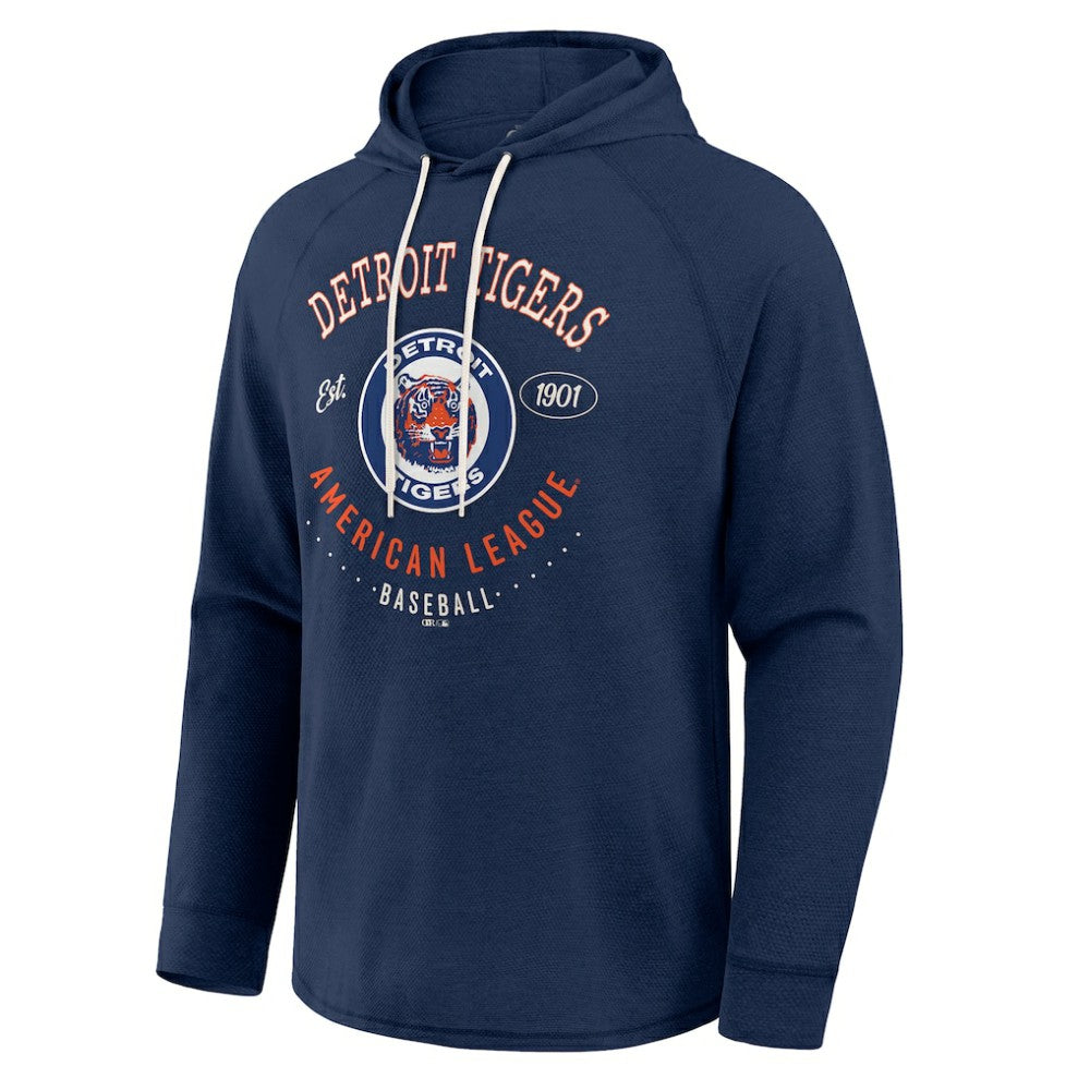 Blue Detroit Tigers Darius Rucker Collection by Fanatics Raglan Hooded Long Sleeve T-Shirt