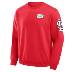 Red St. Louis Cardinals Darius Rucker Collection by Fanatics Washed Crew Neck Pullover Sweatshirt