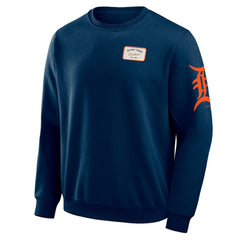 Navy Detroit Tigers Darius Rucker Collection by Fanatics Washed Crew Neck Pullover Sweatshirt
