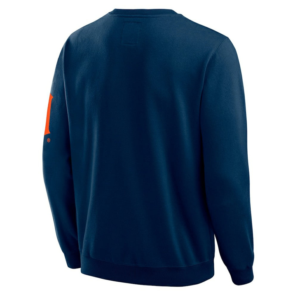Navy Detroit Tigers Darius Rucker Collection by Fanatics Washed Crew Neck Pullover Sweatshirt