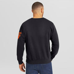 Black Baltimore Orioles Darius Rucker Collection by Fanatics Washed Crew Neck Pullover Sweatshirt