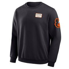 Black Baltimore Orioles Darius Rucker Collection by Fanatics Washed Crew Neck Pullover Sweatshirt