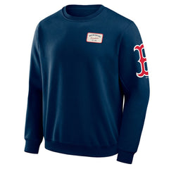 Navy Boston Red Sox Darius Rucker Collection by Fanatics Washed Crew Neck Pullover Sweatshirt