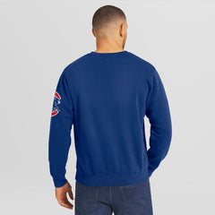 Royal Chicago Cubs Darius Rucker Collection by Fanatics Washed Crew Neck Pullover Sweatshirt