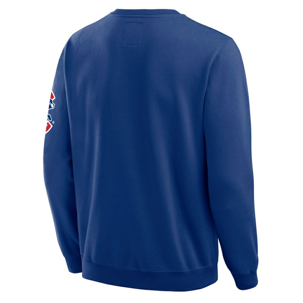 Royal Chicago Cubs Darius Rucker Collection by Fanatics Washed Crew Neck Pullover Sweatshirt