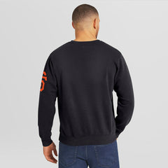 Black San Francisco Giants Darius Rucker Collection by Fanatics Washed Crew Neck Pullover Sweatshirt