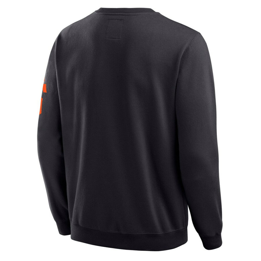 Black San Francisco Giants Darius Rucker Collection by Fanatics Washed Crew Neck Pullover Sweatshirt