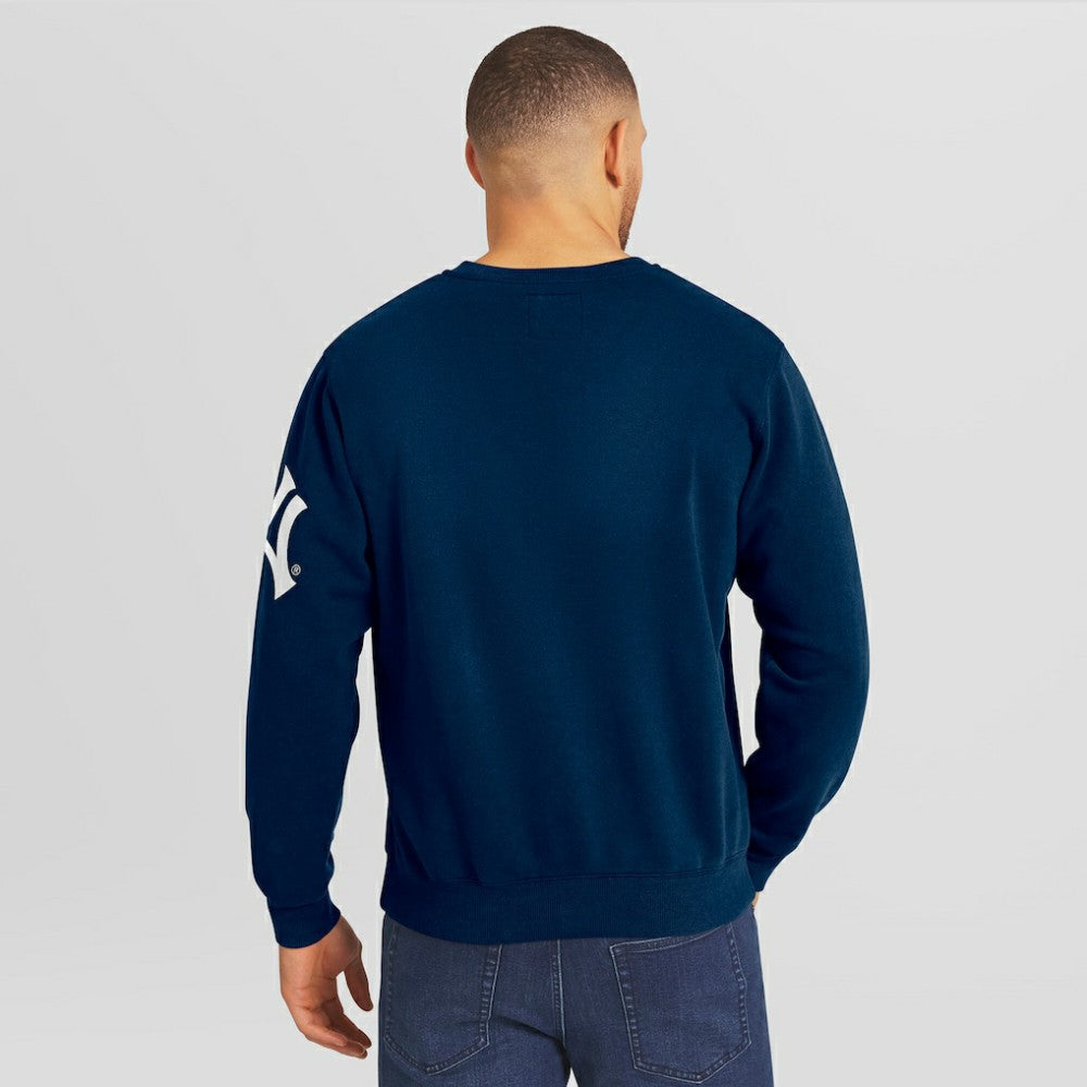 Navy New York Yankees Darius Rucker Collection by Fanatics Washed Crew Neck Pullover Sweatshirt