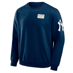 Navy New York Yankees Darius Rucker Collection by Fanatics Washed Crew Neck Pullover Sweatshirt