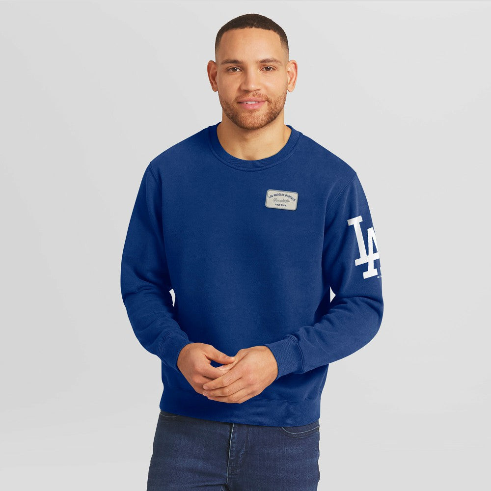 Royal Los Angeles Dodgers Darius Rucker Collection by Fanatics Washed Crew Neck Pullover Sweatshirt