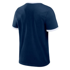 Navy Atlanta Braves Darius Rucker Collection by Fanatics Washed Ringer T-Shirt