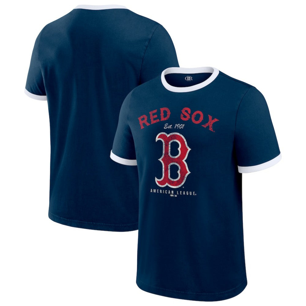 Navy Boston Red Sox Darius Rucker Collection by Fanatics Washed Ringer T-Shirt