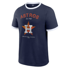 Navy Houston Astros Darius Rucker Collection by Fanatics Washed Ringer T-Shirt