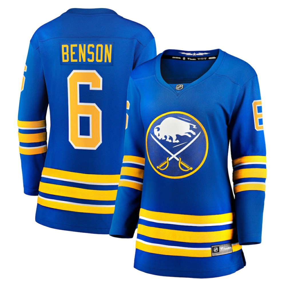 NHL Zach Benson Buffalo Sabres Fanatics Women's Home Breakaway Jersey