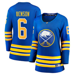 NHL Zach Benson Buffalo Sabres Fanatics Women's Home Breakaway Jersey