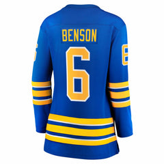 NHL Zach Benson Buffalo Sabres Fanatics Women's Home Breakaway Jersey