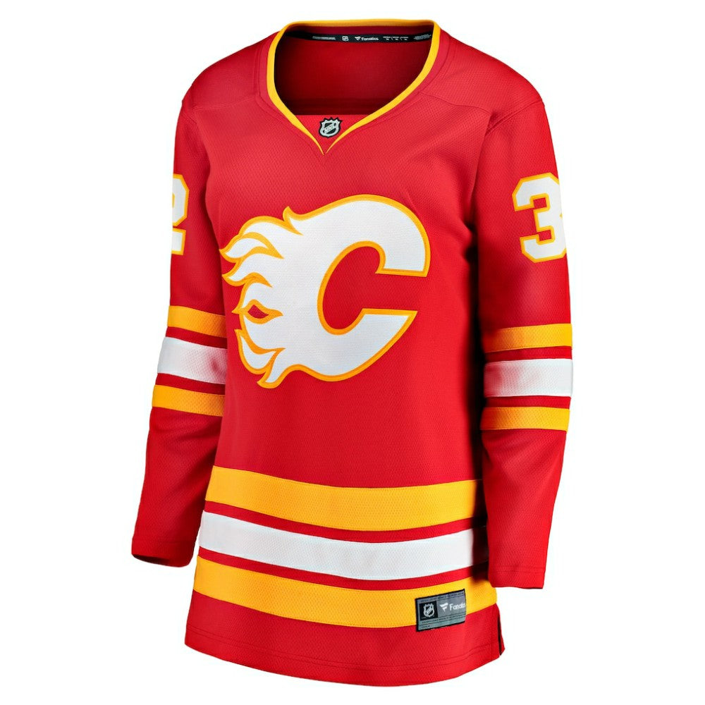 NHL Dustin Wolf Calgary Flames Fanatics Women's Home Breakaway Jersey
