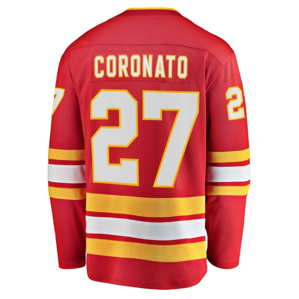 NHL Matt Coronato Calgary Flames Fanatics Home Breakaway Jersey