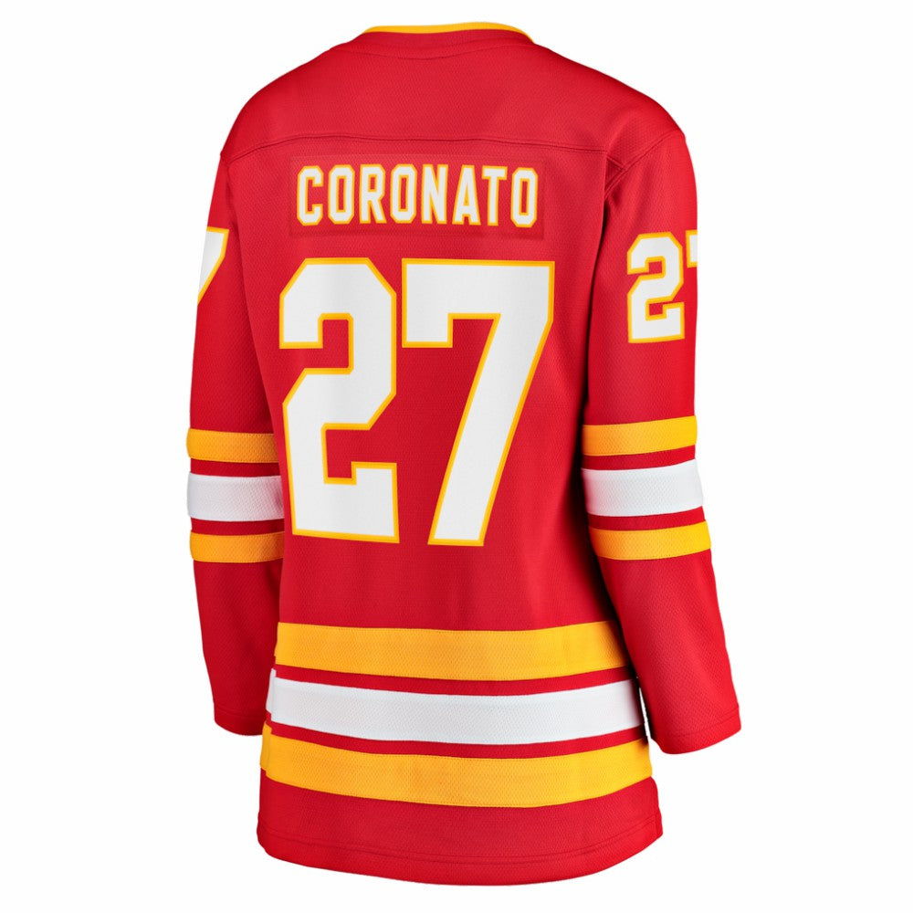 NHL Matt Coronato Calgary Flames Fanatics Women's Home Breakaway Jersey