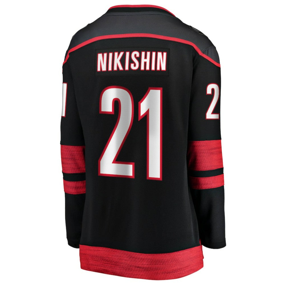 NHL Alexander Nikishin Carolina Hurricanes Fanatics Women's Home Breakaway Jersey