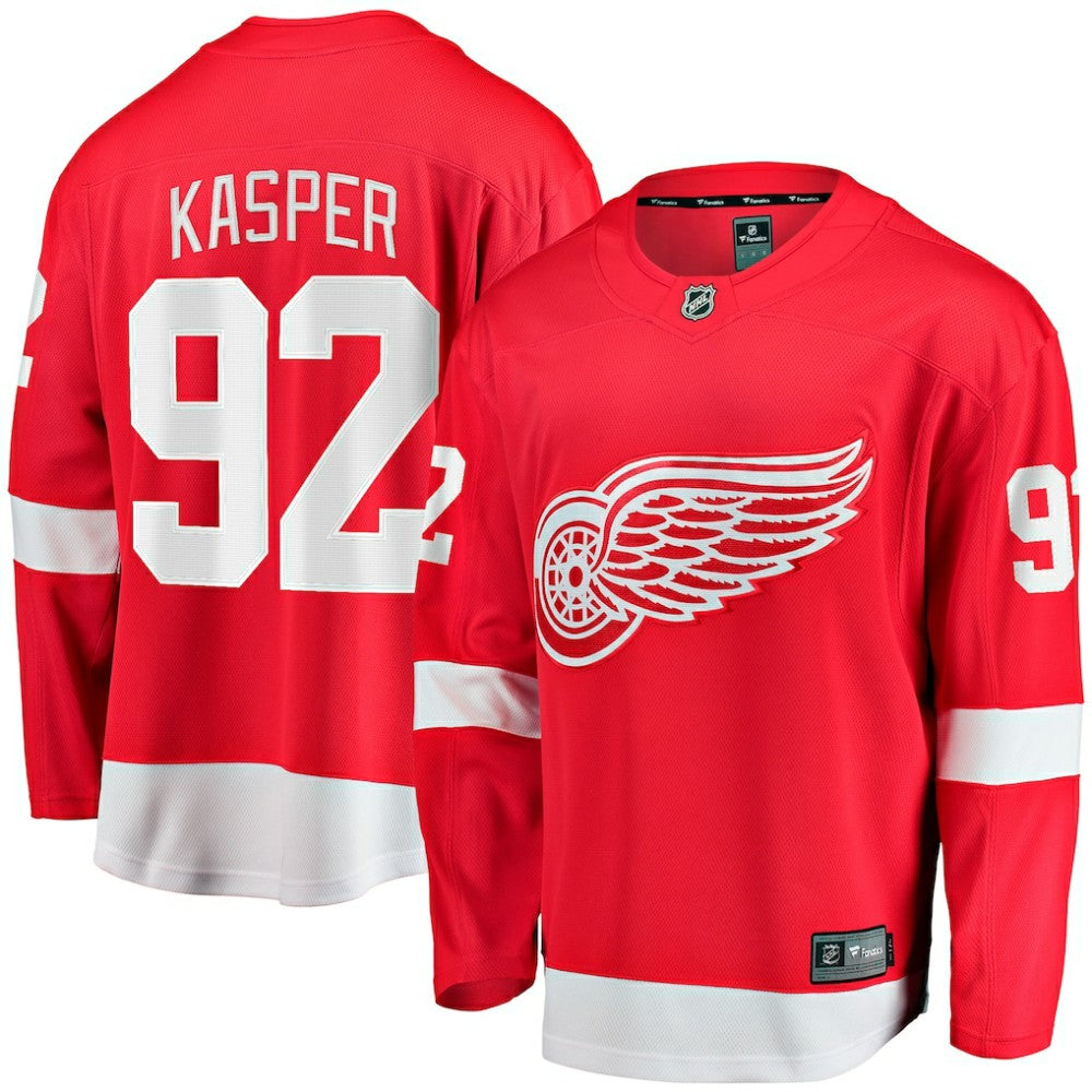 NHL Marco Kasper Detroit Red Wings Fanatics Home Breakaway Jersey