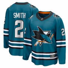 NHL Will Smith San Jose Sharks Fanatics Home Breakaway Jersey