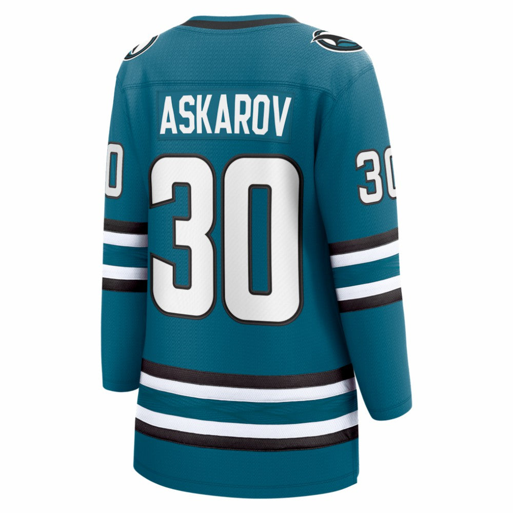 NHL Yaroslav Askarov San Jose Sharks Fanatics Women's Home Breakaway Jersey
