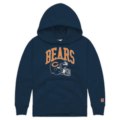 Homage Youth Helmet Retro Tri-Blend Hoodie - Chicago Bears Hoodies
