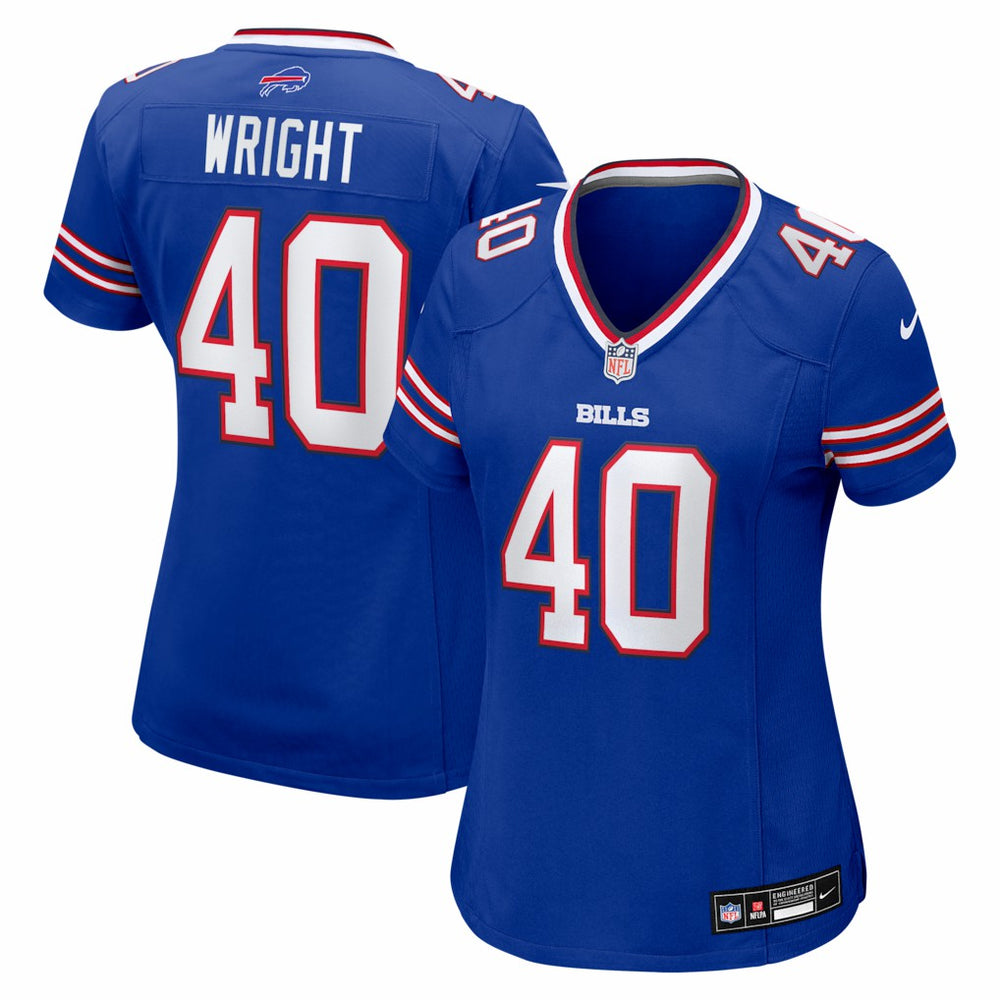 Matthew Wright  Women's Team Game Jersey - Buffalo Bills Jerseys