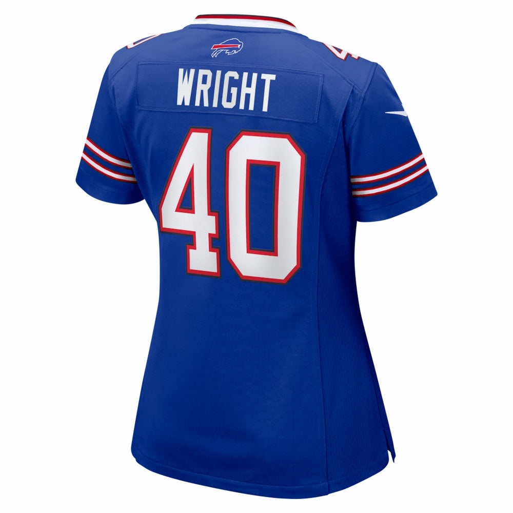 Matthew Wright  Women's Team Game Jersey - Buffalo Bills Jerseys