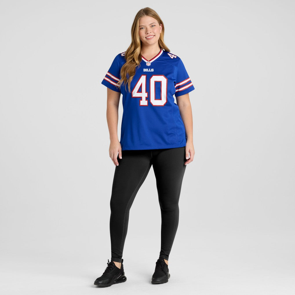Matthew Wright  Women's Team Game Jersey - Buffalo Bills Jerseys