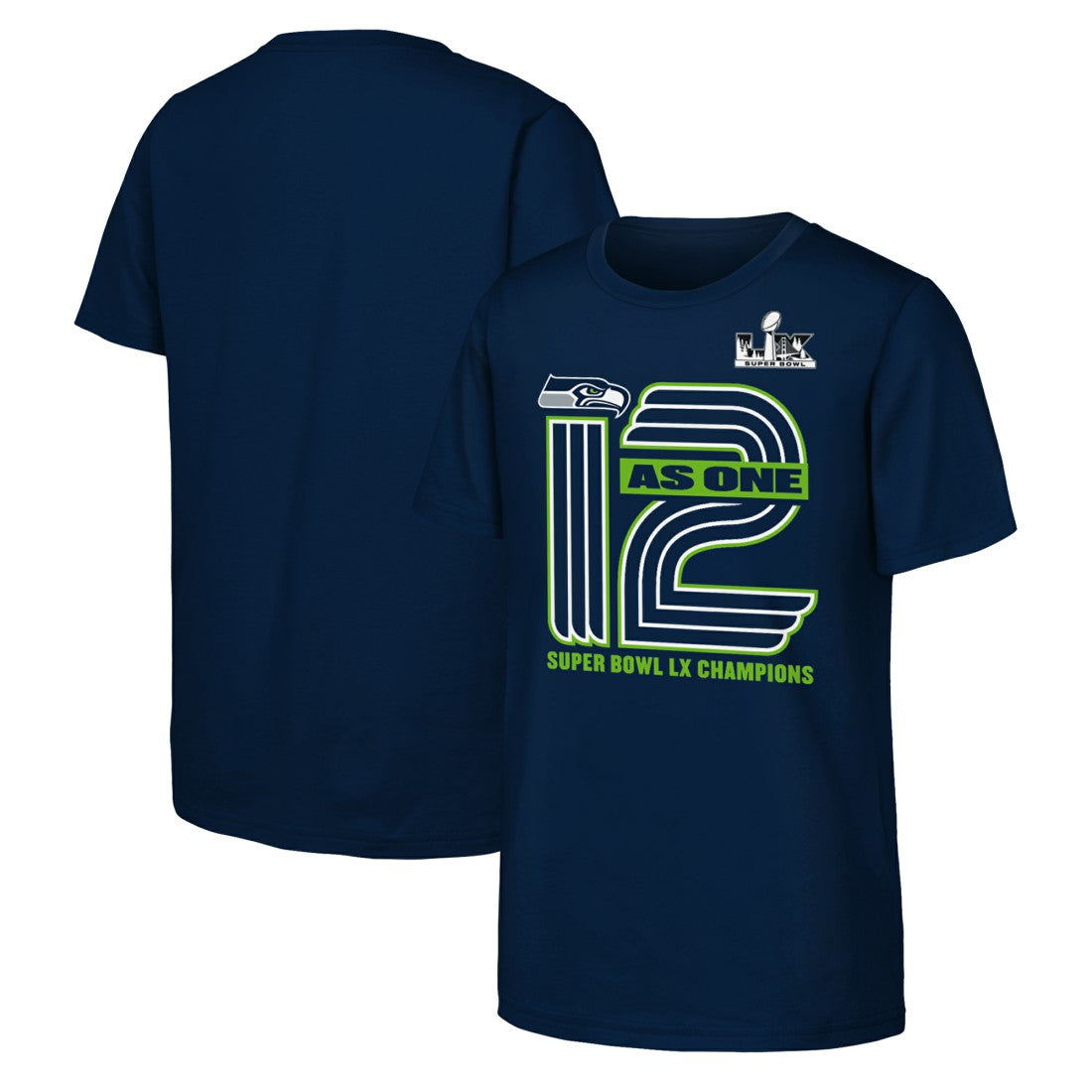 Youth Super Bowl LX Champions Hometown Collection T-Shirt - Seattle Seahawks T-shirts
