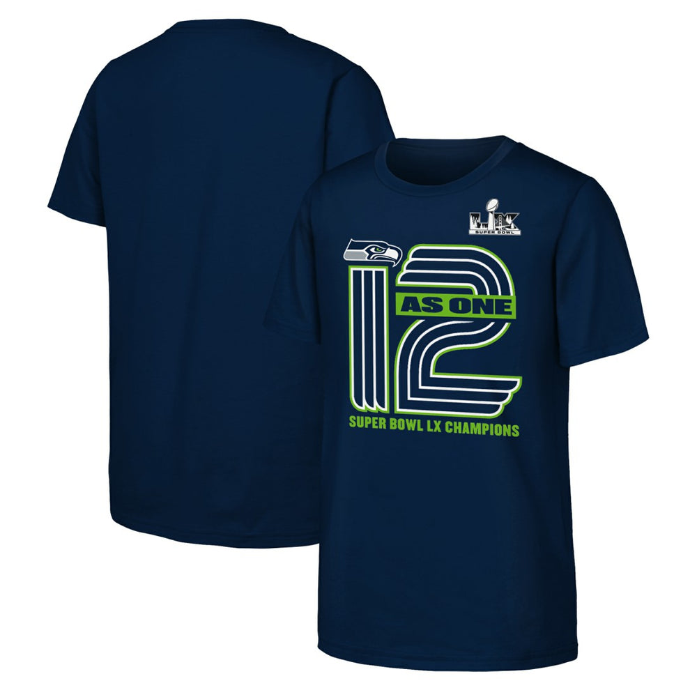 Youth Super Bowl LX Champions Hometown Collection T-Shirt - Seattle Seahawks T-shirts