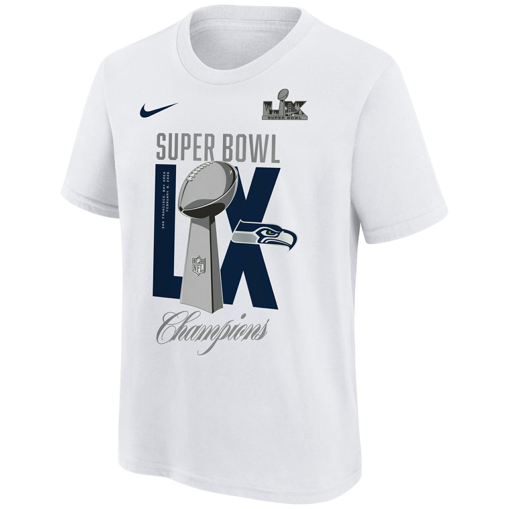 Youth Super Bowl LX Champions Lombardi Trophy T-Shirt - Seattle Seahawks T-shirts