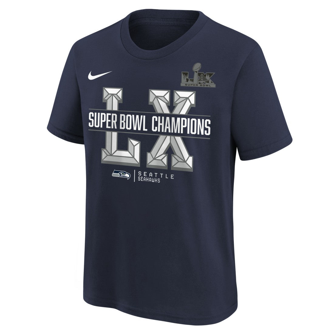 Youth Super Bowl LX Champions T-Shirt - Seattle Seahawks T-shirts