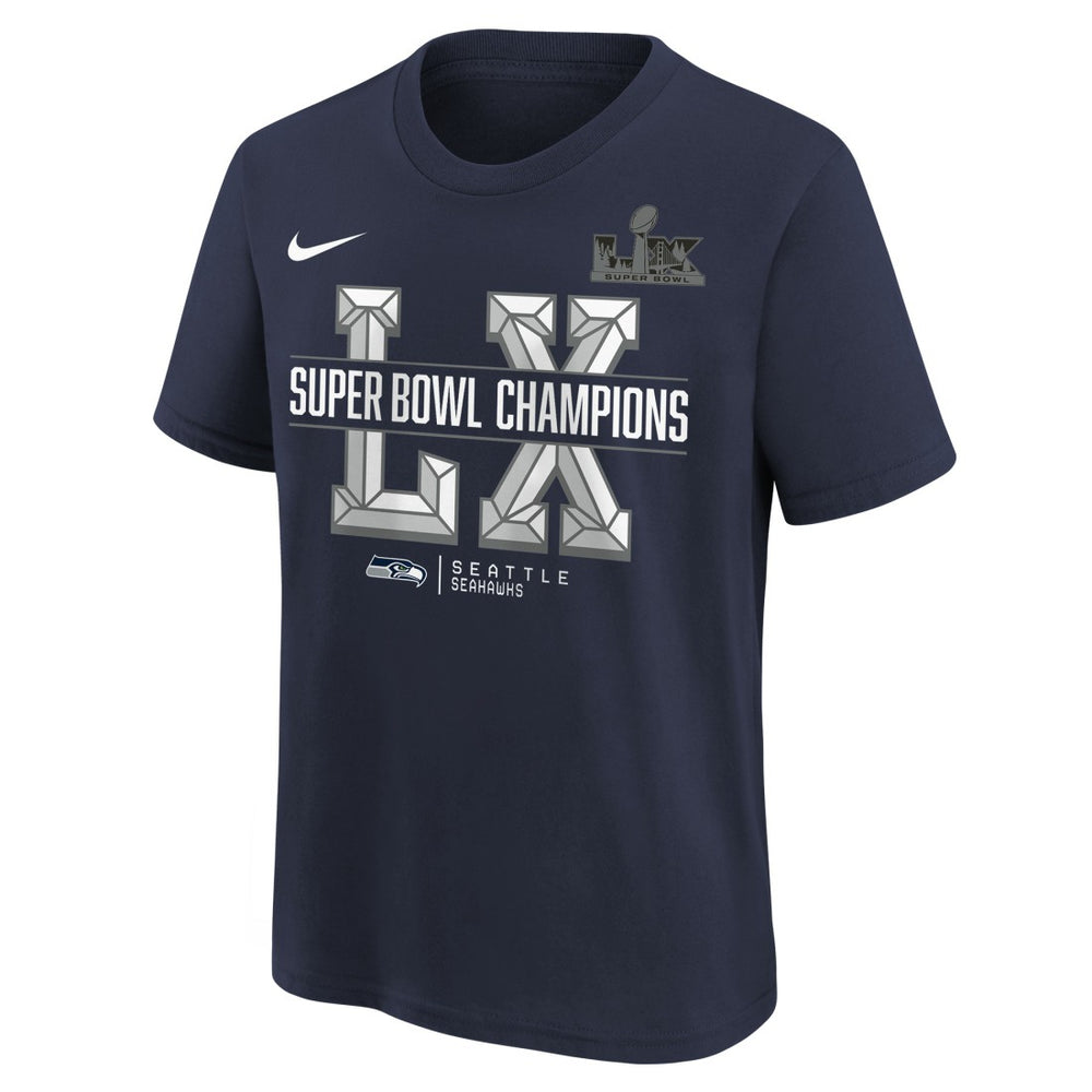 Youth Super Bowl LX Champions T-Shirt - Seattle Seahawks T-shirts