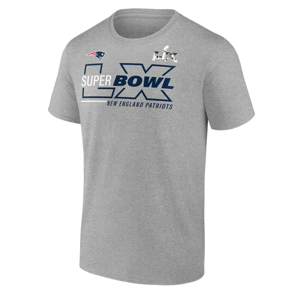 Super Bowl LX Big & Tall Roster T-Shirt - New England Patriots T-shirts
