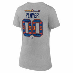NHL Boston Bruins Women's 2026 NHL Stadium Series Personalized Name & Number V-Neck T-Shirt