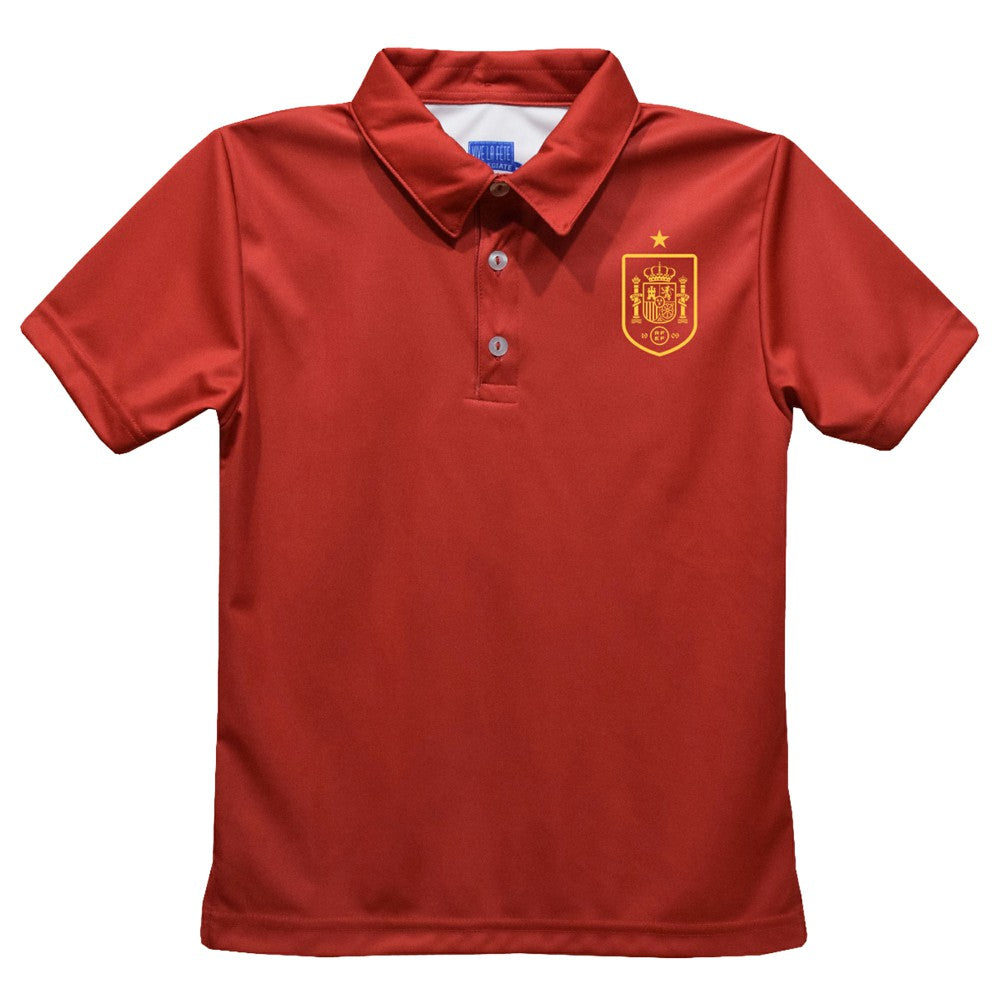 Spain National Team Vive La Fete Youth Solid Polo