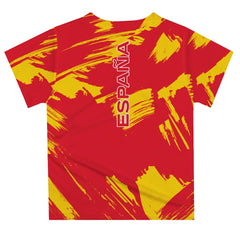 Spain National Team Vive La Fete Youth Paint Brush T-Shirt