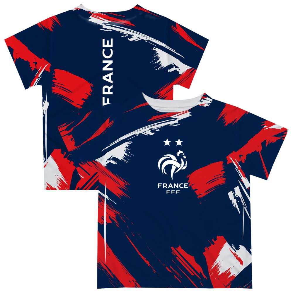 France National Team Vive La Fete Youth Paint Brush T-Shirt