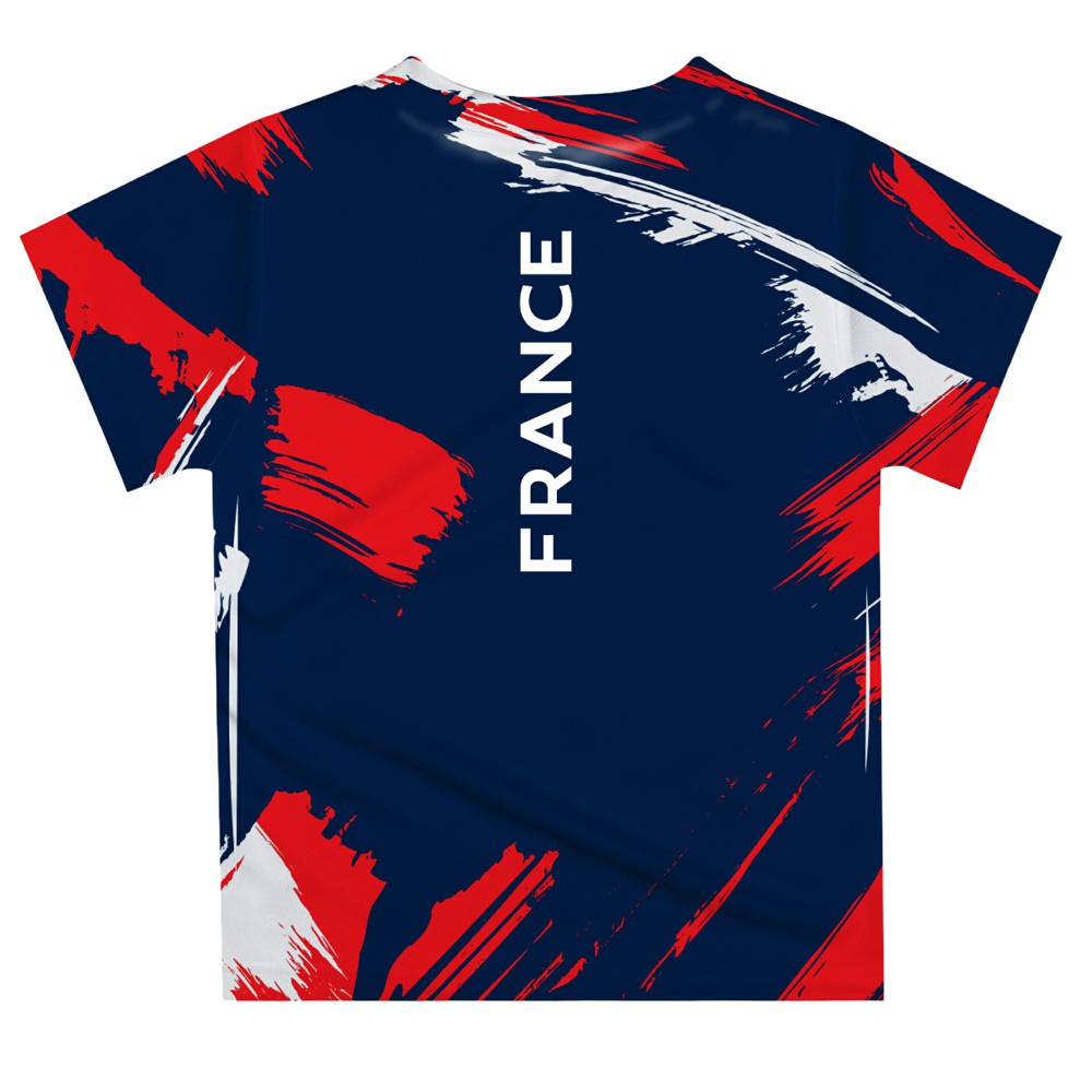 France National Team Vive La Fete Youth Paint Brush T-Shirt