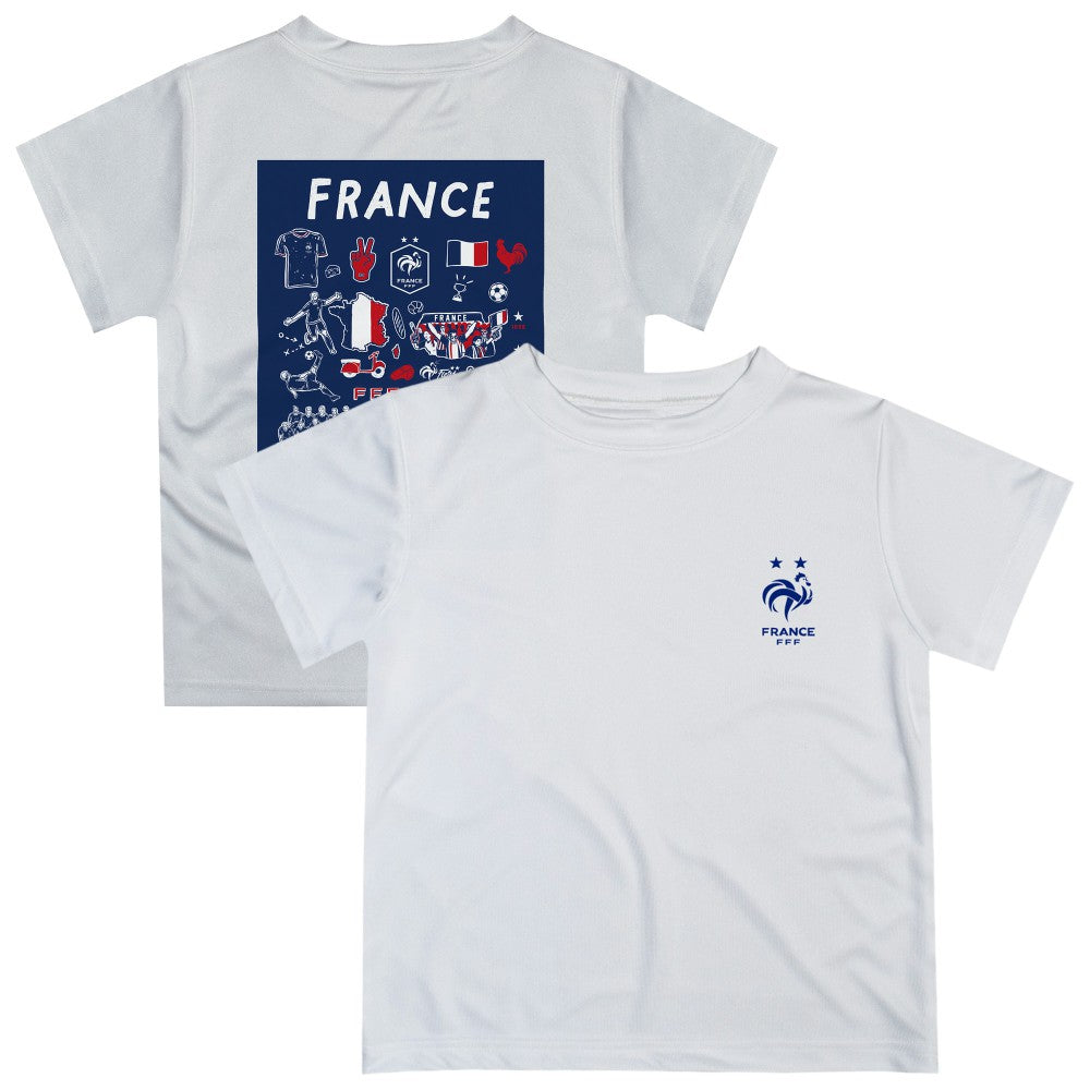 France National Team Vive La Fete Youth Impressions Artwork T-Shirt