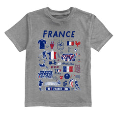 France National Team Vive La Fete Youth Impressions Artwork T-Shirt