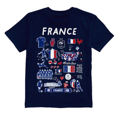 France National Team Vive La Fete Youth Impressions Artwork T-Shirt