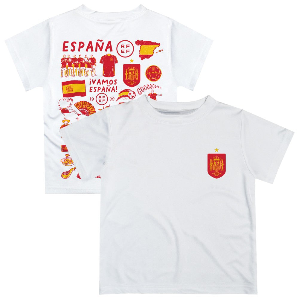 Spain National Team Vive La Fete Youth Impressions Artwork T-Shirt