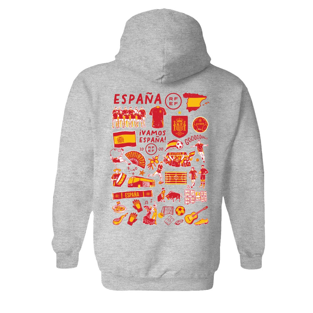 Spain National Team Vive La Fete Women's Impressions Artwork Hoodie